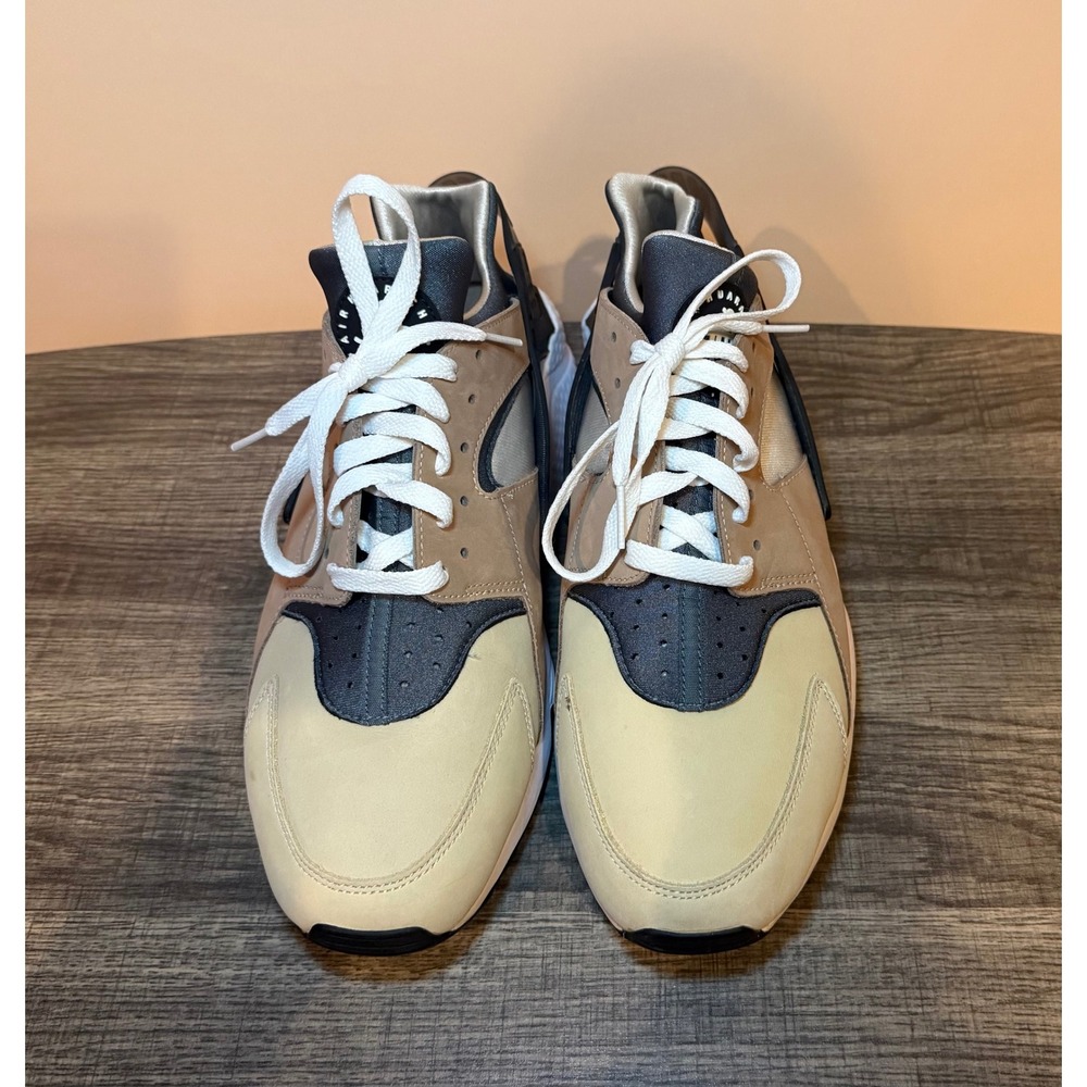 Nike Air Huarache Mens Multi Color Tan Beige Grey DD1068-201 Sneakers